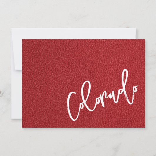 Red Colorado Passport bedankpas Bedankkaart (Achterkant)