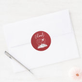 Red Colorado Passport Ronde Sticker (Envelop)
