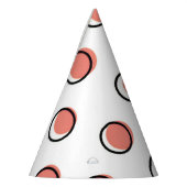 Red Comic Stippen Party Pet Feesthoedjes (Links)