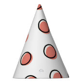 Red Comic Stippen Party Pet Feesthoedjes (Rechts)