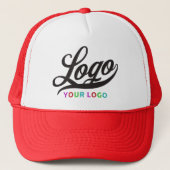 Red Company Logo Swag Business Mannen Vrouwen Trucker Pet (Voorkant)