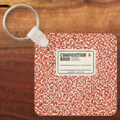 Red Composition Notitieboek Sleutelhanger (Voorkant)