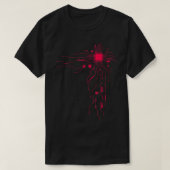 Red Computer CPU Core Heart Geek T-shirt (Design voorkant)