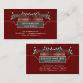 Red Computer Engineer Science Circuit Board Coderi Visitekaartje (Voorkant / Achterkant)