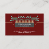 Red Computer Engineer Science Circuit Board Coderi Visitekaartje (Voorkant)