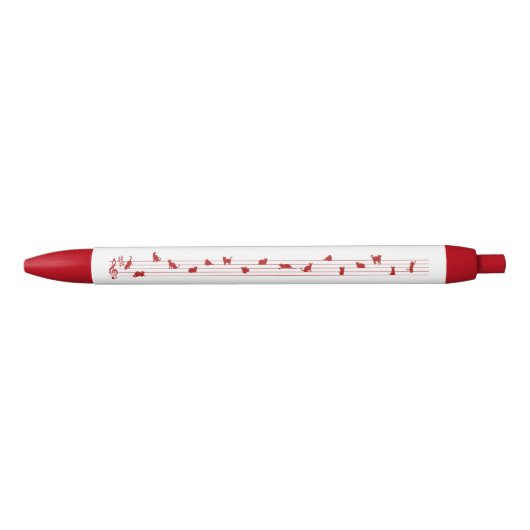 Red Conceptual Art Cat Song Pen (Voorkant)