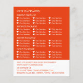 Red Concert Crowd, Party Event Planner Adverteren Flyer (Achterkant)