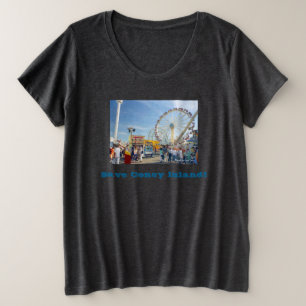 Red Coney Island! Dames T-shirt in grote maten