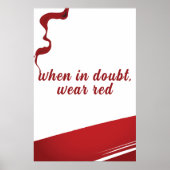 Red Confidence Nail Salon Art Poster (Voorkant)