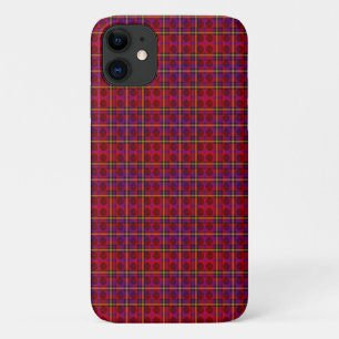 Red controleerde tartan met porranen, Case-Mate iPhone case