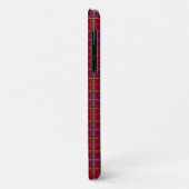 Red controleerde tartan met porranen, Case-Mate iPhone case (Achterkant/links)