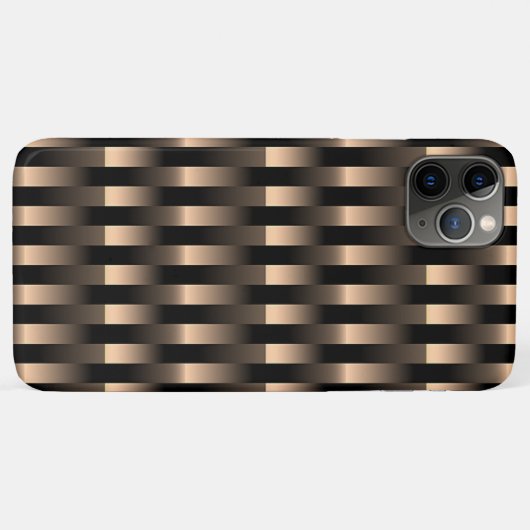 Red Copper Metallic Weave Pattern Case-Mate iPhone Case (Achterkant (horizontaal))
