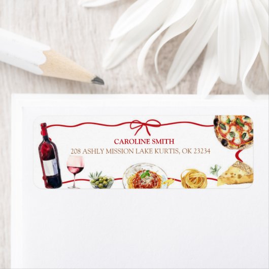 Red Coquette Bow That's Amore Etiket (Insitu)