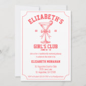 Red Coquette Country Club Bachelorette Weekend In Kaart (Voorkant)