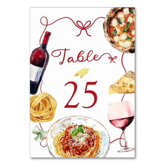 Red Coquette That's Amore Kaart (Achterkant)