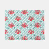 Red Coral Pattern 1 Deurmat (Voorkant)