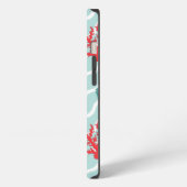 Red Coral Pattern 1 iPhone Hoesje (Linkerkant)