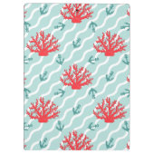 Red Coral Pattern 1 Klembord (Achterkant)