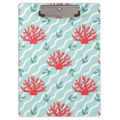 Red Coral Pattern 1 Klembord (Voorkant)
