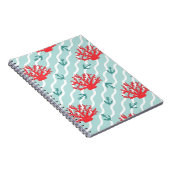 Red Coral Pattern 1 Notitieboek (Rechterzijde)