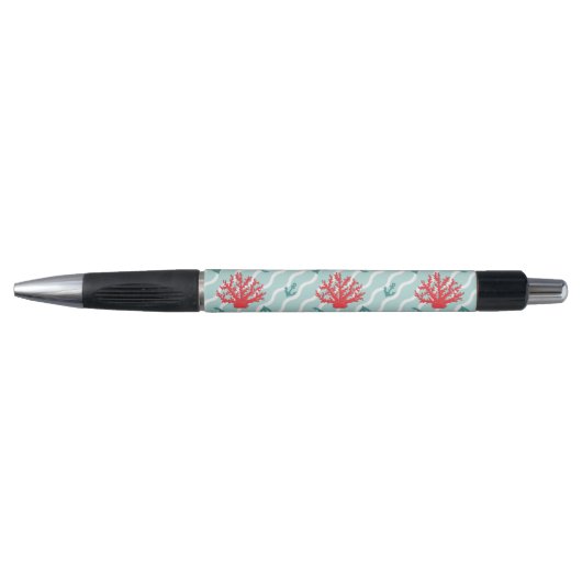 Red Coral Pattern 1 Pen (Voorkant)