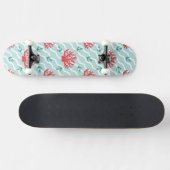 Red Coral Pattern 1 Persoonlijk Skateboard (Horizontaal)