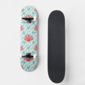 Red Coral Pattern 1 Persoonlijk Skateboard (Voorkant)