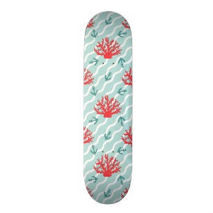 Red Coral Pattern 1 Persoonlijk Skateboard