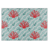 Red Coral Pattern 1 Snijplank (Voorkant)
