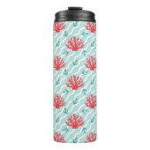 Red Coral Pattern 1 Thermosbeker (Voorkant)