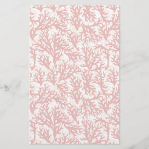 Red Coral Pattern 2 Briefpapier