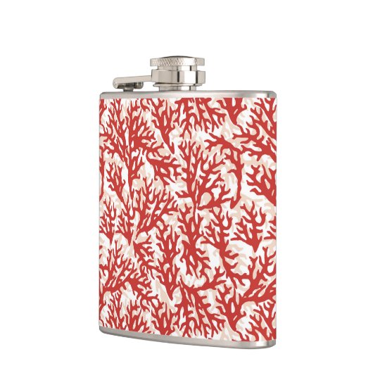 Red Coral Pattern 2 Heupfles (Links)