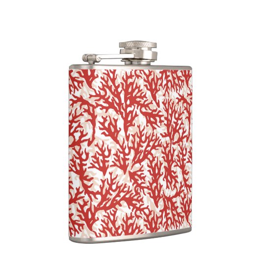 Red Coral Pattern 2 Heupfles (Rechts)