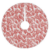 Red Coral Pattern 2 Kerstboom Rok (Voorkant)