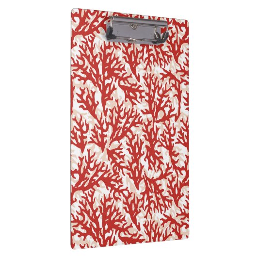 Red Coral Pattern 2 Klembord (Rechts)