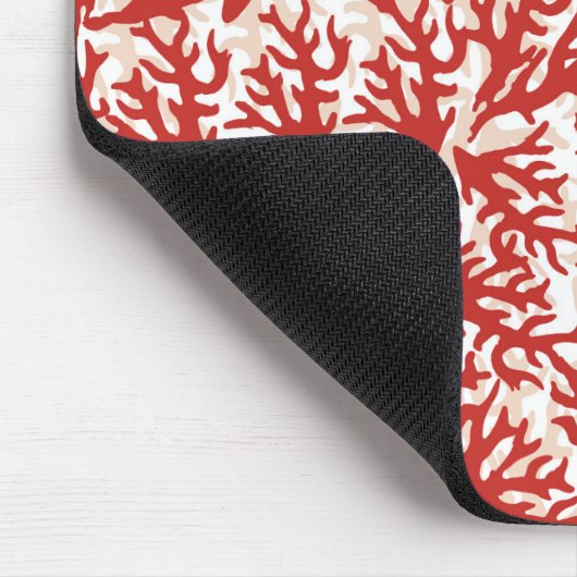 Red Coral Pattern 2 Muismat (Hoek)