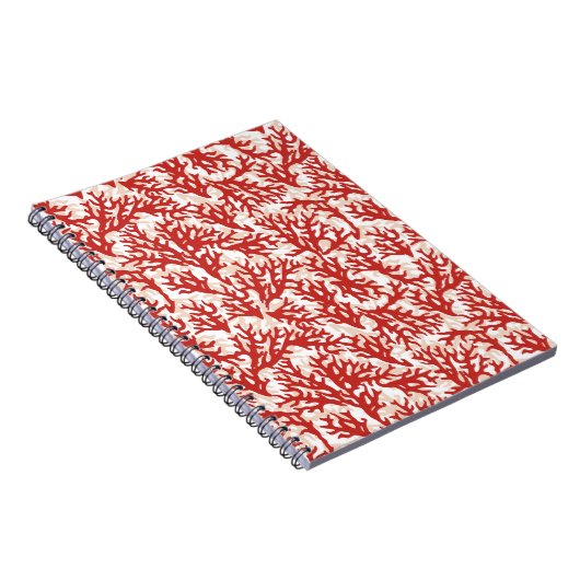 Red Coral Pattern 2 Notitieboek (Rechterzijde)