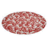 Red Coral Pattern 2 Snijplank (Hoek)