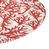 Red Coral Pattern 2 Snijplank (Hoek)