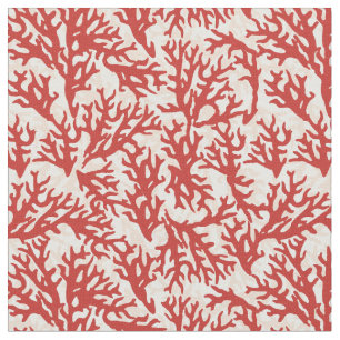 Red Coral Pattern 2 Stof