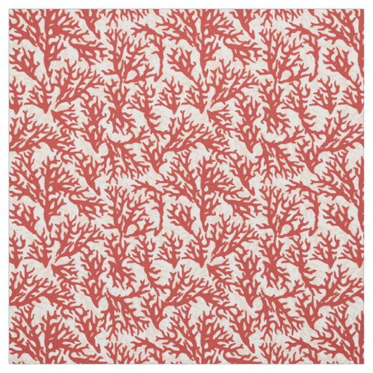 Red Coral Pattern 2 Stof (Swatch)