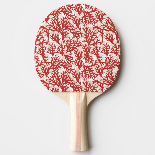 Red Coral Pattern 2 Tafeltennisbatje (Voorkant)