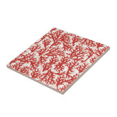 Red Coral Pattern 2 Tegeltje (Zijkant)