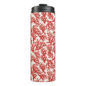 Red Coral Pattern 2 Thermosbeker (Voorkant)