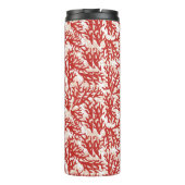 Red Coral Pattern 2 Thermosbeker (Achterkant)