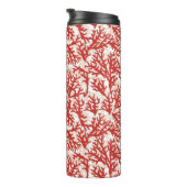 Red Coral Pattern 2 Thermosbeker (Geroteerd rechts)