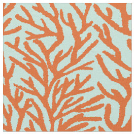 Red Coral Zee Green Ocean Stof