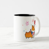 Red Corgi America Mok | CorgiDingen (Voorkant rechts)