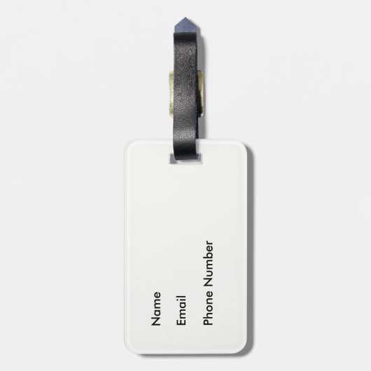 Red Corgi Beach Party Bagagelabel (Achterkant verticaal)