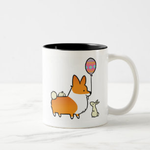 Red Corgi Easter Bunny Mok   CorgiDingen